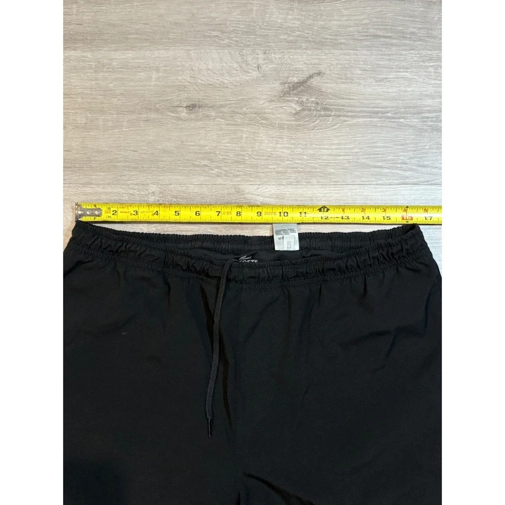 Lacoste Sport Athletic Shorts Integrated Liner‎ Black Size 6